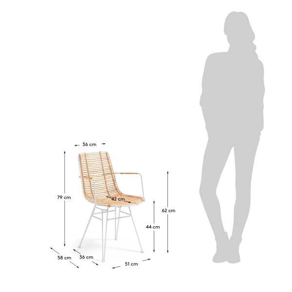 CHAISE AVEC ACCOUDOIRS TISHANA EN...