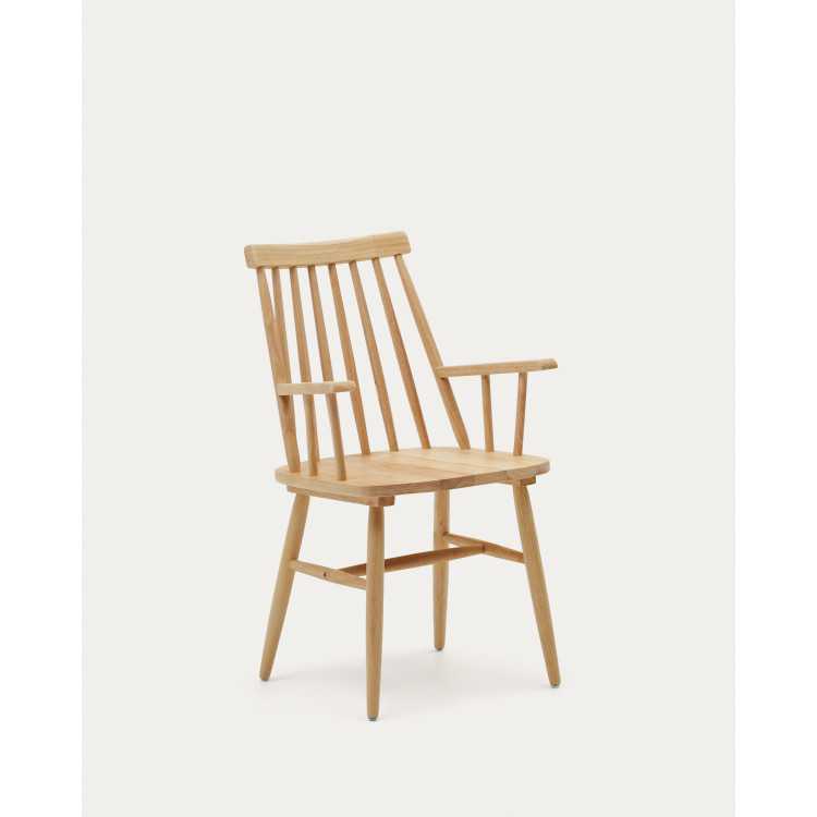 CHAIR WITH ARMRESTS NATURAL TRESSIA