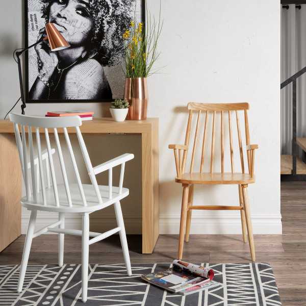 CHAIR WITH ARMRESTS NATURAL TRESSIA