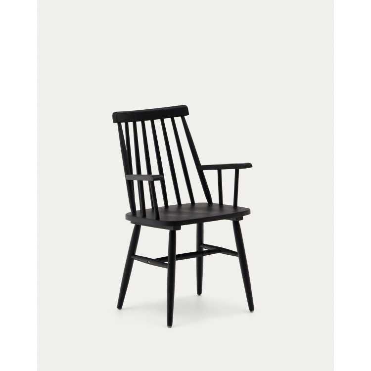 CHAISE AVEC ACCOUDOIRS TRESSIA NOIRE