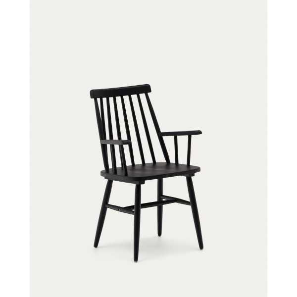 CHAISE AVEC ACCOUDOIRS TRESSIA NOIRE