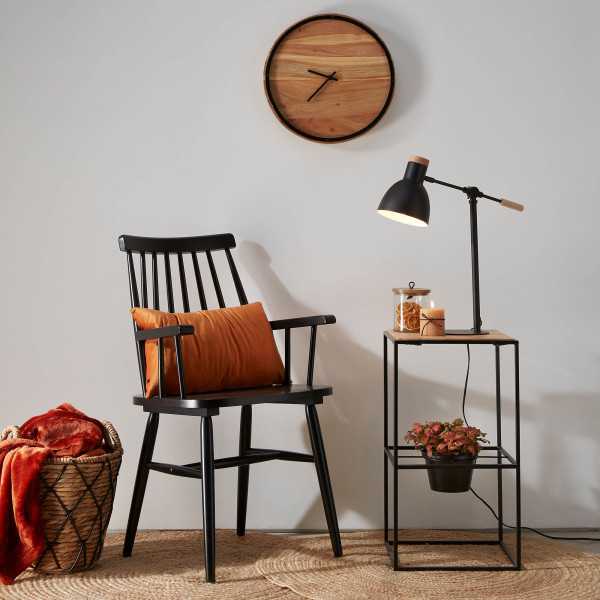 CHAISE AVEC ACCOUDOIRS TRESSIA NOIRE