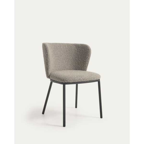 CISELIA BOUCLETTE GRAY AND BLACK...