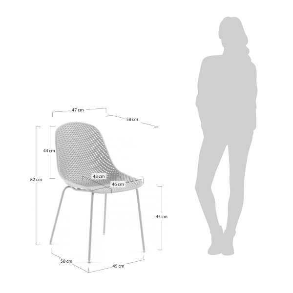 QUINBY WHITE GARDEN CHAIR