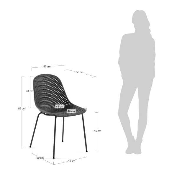 CHAISE DE JARDIN QUINBY GRIS