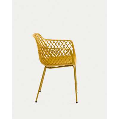CHAISE DE JARDIN QUINN JAUNE 2