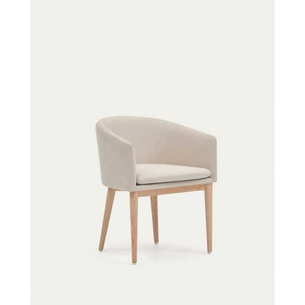 HARLAN CHAIR IN BEIGE CHENILLE AND...