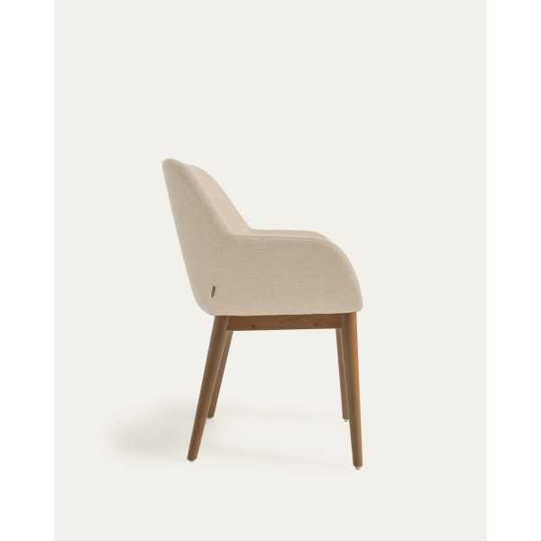 KONNA BEIGE CHAIR AND DARK SOLID ASH...