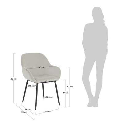 CHAISE KONNA EN VELOURS... 2