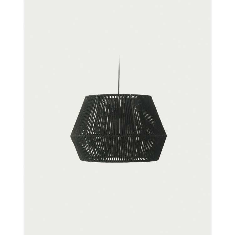 ABAT-JOUR POUR SUSPENSION CANTIA EN COTON FINITION NOIRE D 36,5 CM