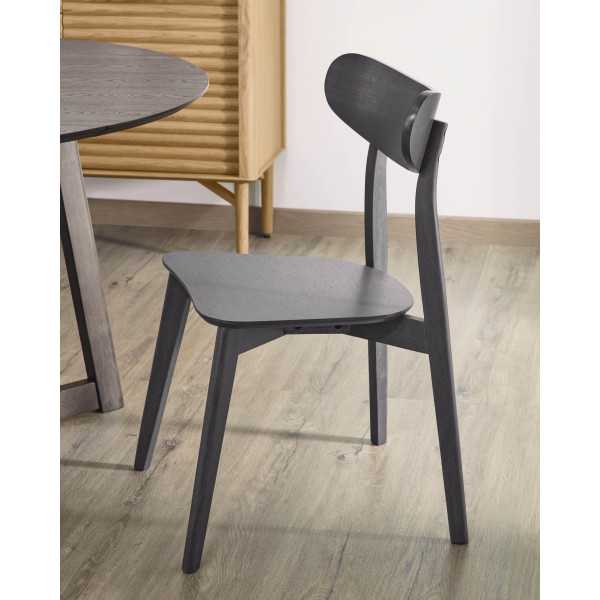 CHAISE SAFINA EN PLACAGE DE FRÊNE ET...