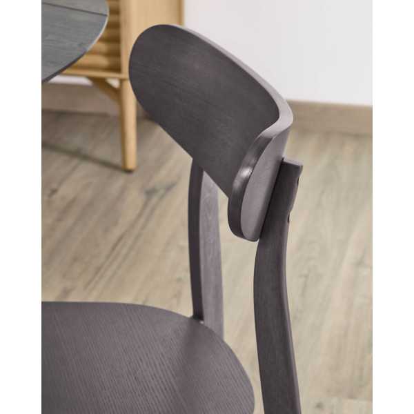 CHAISE SAFINA EN PLACAGE DE FRÊNE ET...