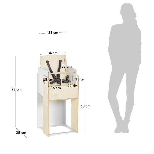 NUUN ADVANCEABLE HIGH CHAIR IN BIRCH...