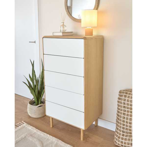 COM MODE ANIELLE OF 5 DRAWERS IN WOOD...