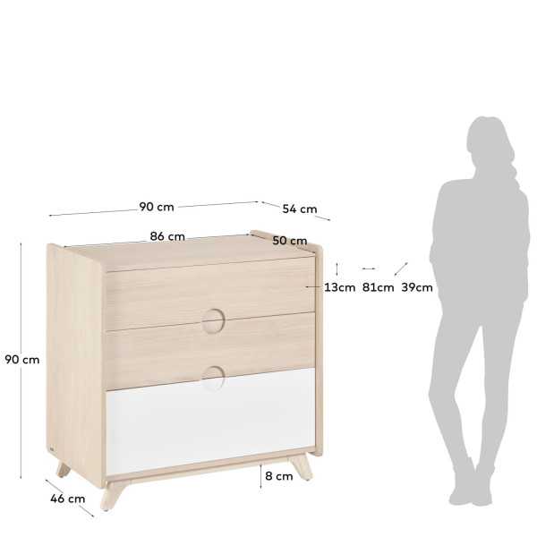 COMMODE NUNILA EN CONTREPLAQUÉ DE...