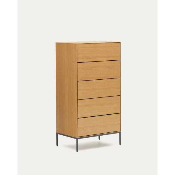COM MODE VEDRANA 5 DRAWERS OAK VENEER...