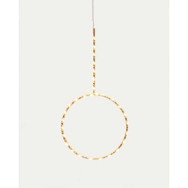 ANEL LUZ TAMANE DOURADO D 17 CM