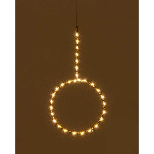 ANEL LUZ TAMANE DOURADO D 17 CM