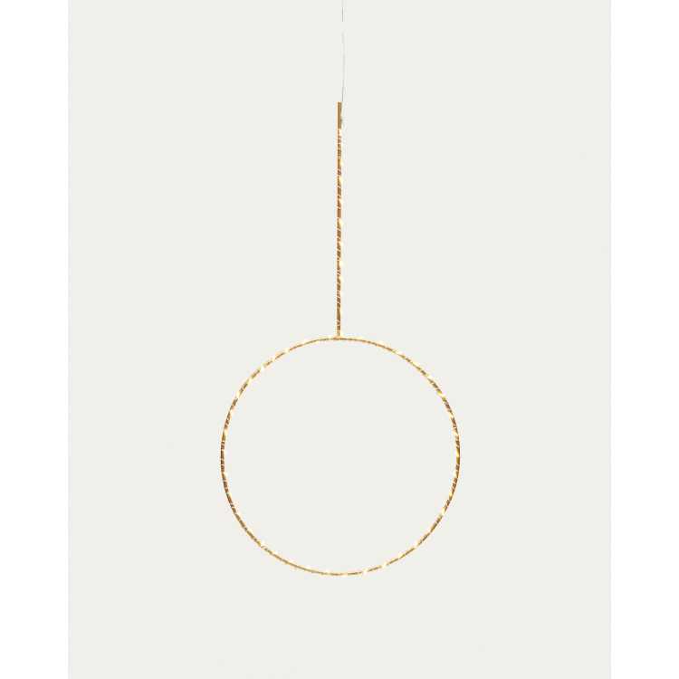 ANNEAU LUMINEUX TAMANE DORÉ D 25 CM