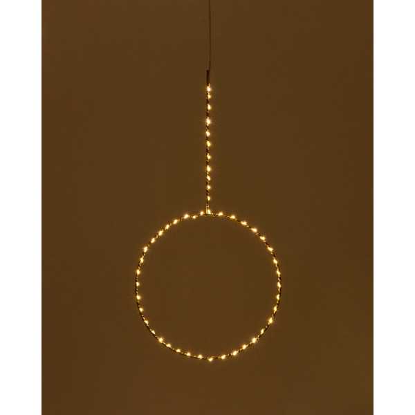 ANEL LUZ TAMANE DOURADO D 25 CM