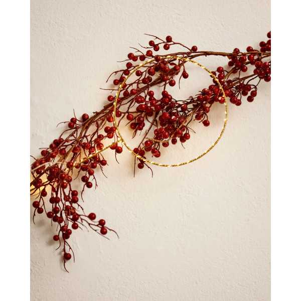 ANNEAU LUMINEUX TAMANE DORÉ D 25 CM