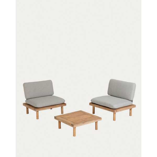 VIRIDIS SET OF 2 ARMCHAIRS AND 1 100%...
