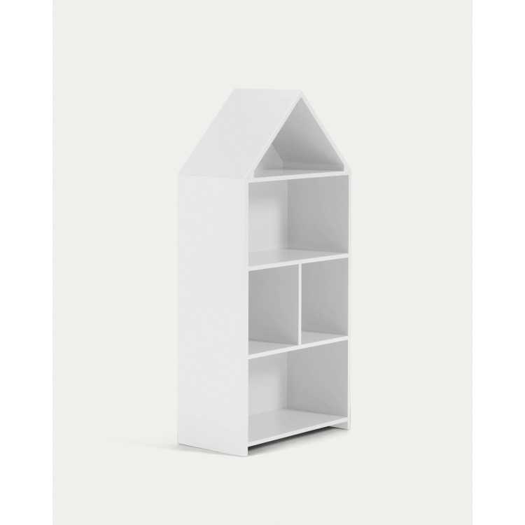 PRATELEIRA CASA INFANTIL CELESTE EM MDF BRANCO 50 X 105 CM