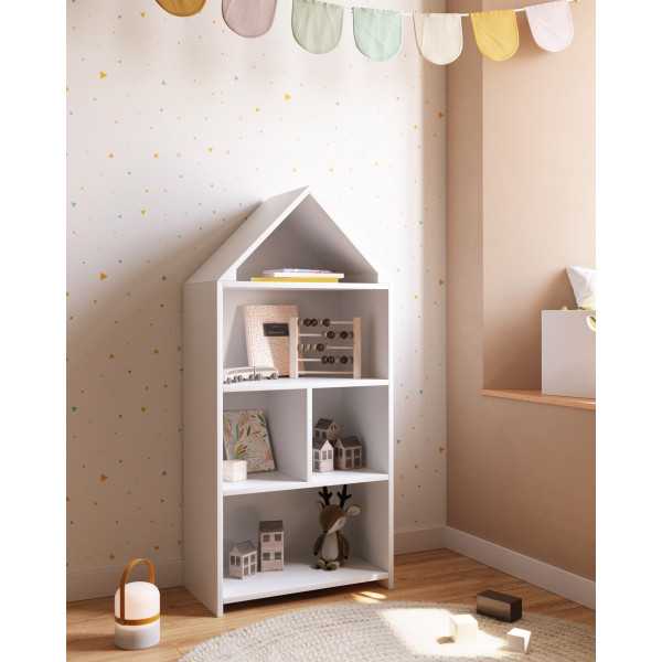 PRATELEIRA CASA INFANTIL CELESTE EM...