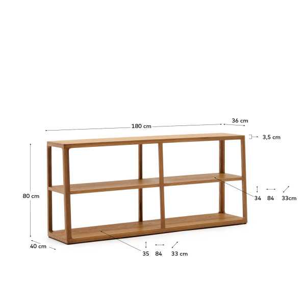 MAYMAI SHELF WITH OAK WOOD STRUCTURE...