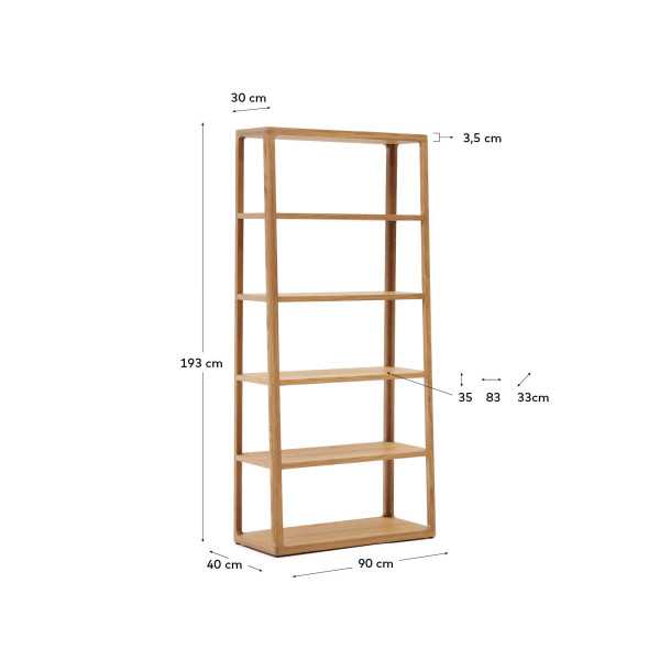 ÉTAGÈRE MAYMAI AVEC STRUCTURE EN BOIS...