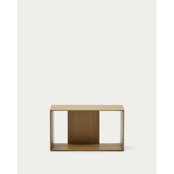 MÓDULO DE PRATELEIRA MÉDIA LITTO EM FOLHADO DE CARVALHO 67 X 38 CM