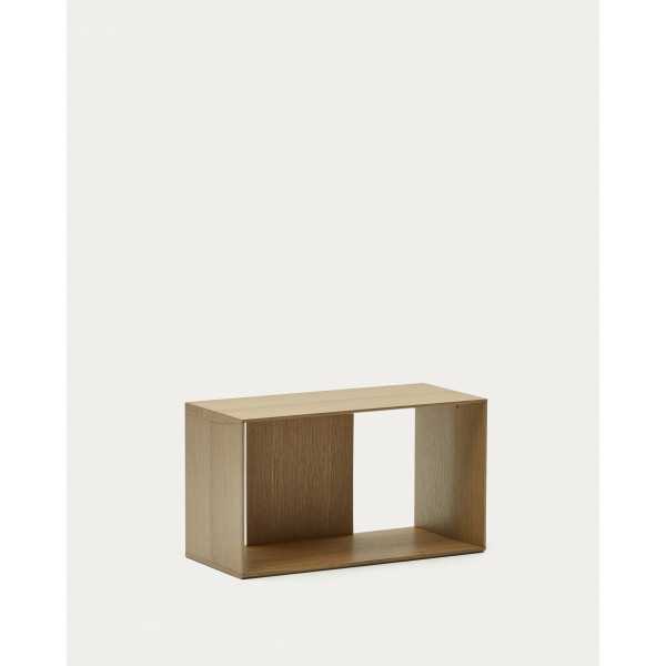 MODULE ÉTAGÈRE FORMAT MOYEN LITTO EN PLACAGE DE CHÊNE 67 X 38 CM