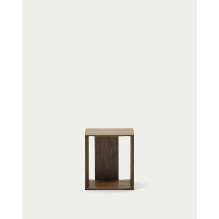 SMALL FORMAT LITTO SHELF MODULE IN WALNUT VENEER 34 X 38 CM