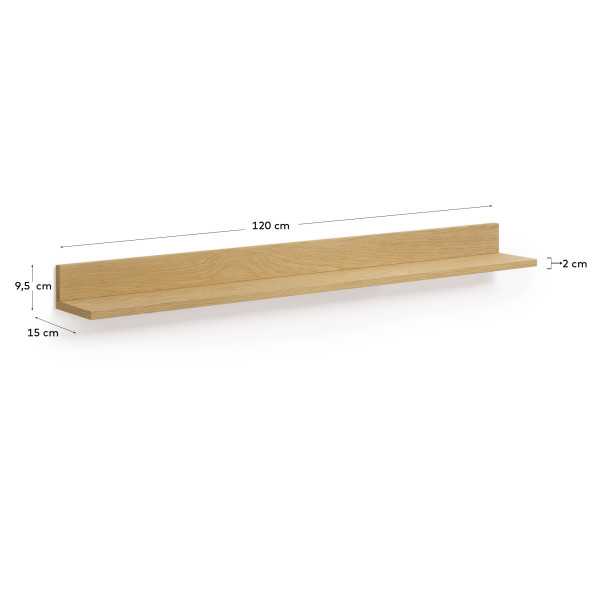 ABILEN SHELF IN OAK VENEER 120 X 15...