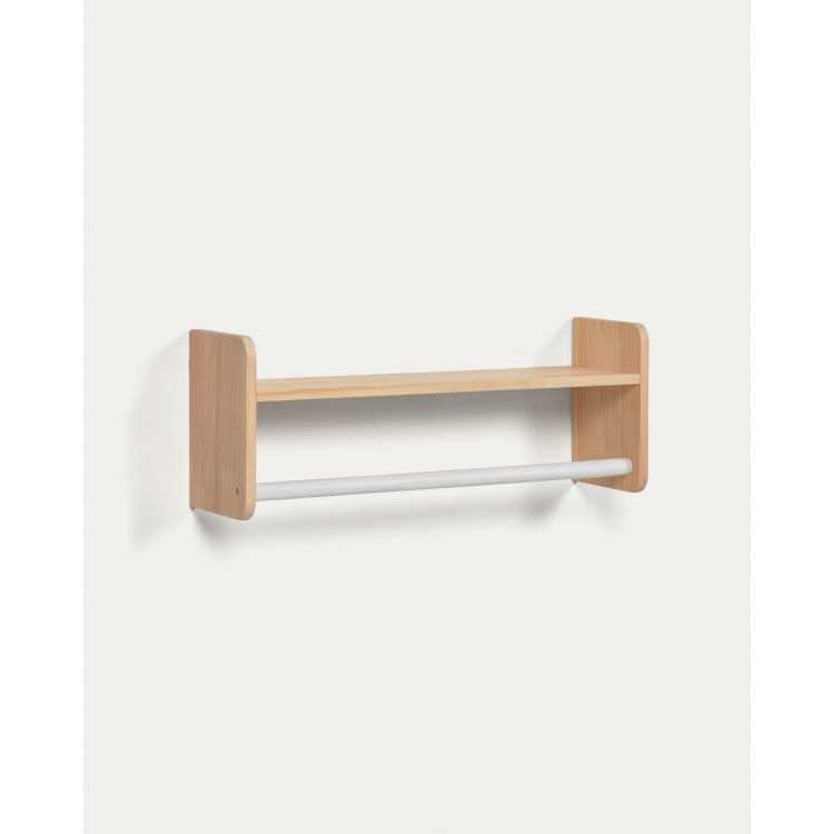 FLORENTINA WARDROBE SHELF IN NATURAL SOLID PINE AND WHITE MDF 52.5 C