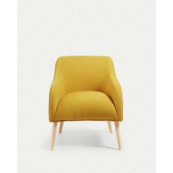 BOBLY MUSTARD YELLOW ARMCHAIR AND...