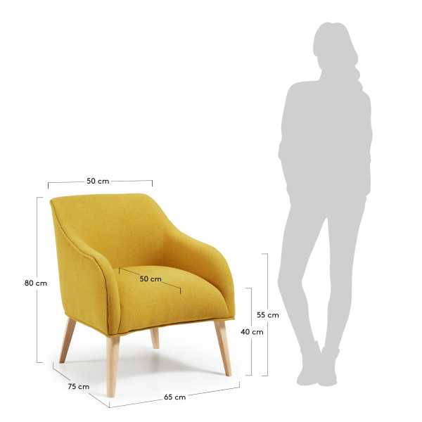 BOBLY MUSTARD YELLOW ARMCHAIR AND...
