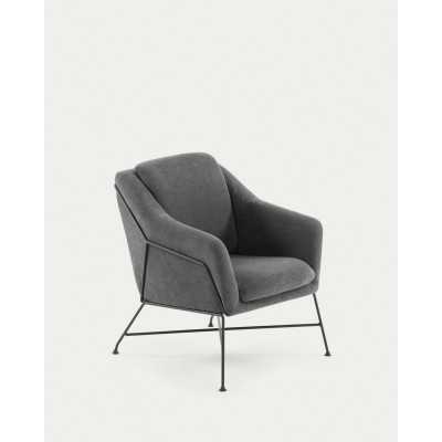 FAUTEUIL BRIDA GRIS FONCÉ...