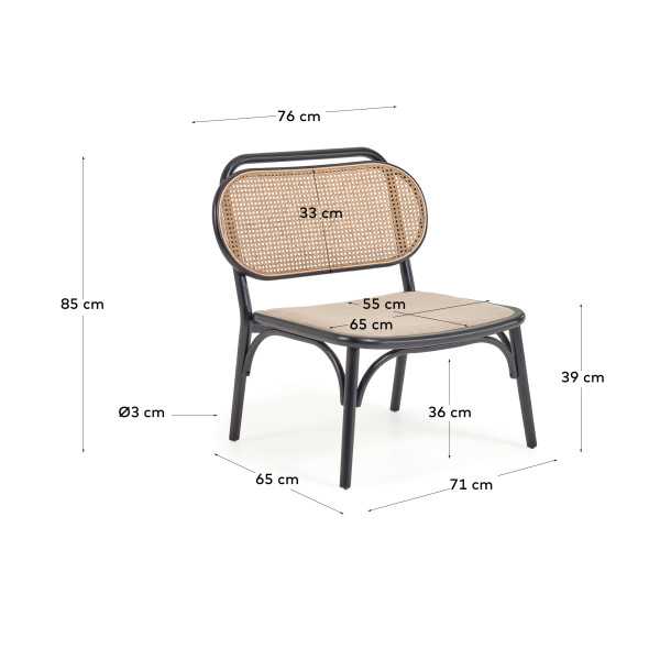FAUTEUIL DORIANE BOIS D'ORME FINITION...