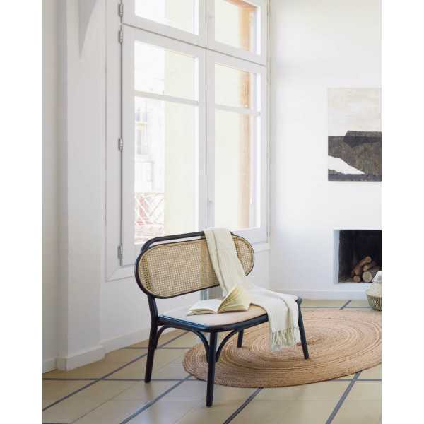 DORIANE ARMCHAIR ELM WOOD BLACK...