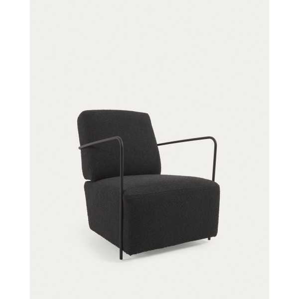GAMER CHAIR IN BROWN BOUCLÉ WOOL AND...