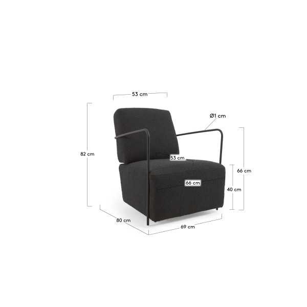 FAUTEUIL GAMER EN LAINE BOUCLÉE...