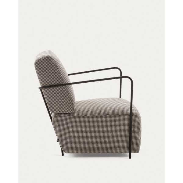 FAUTEUIL GAMER TISSU PIED-DE-POULE ET...