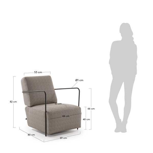 FAUTEUIL GAMER TISSU PIED-DE-POULE ET...