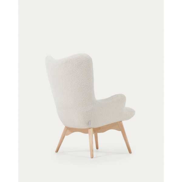 FAUTEUIL KODY EN TISSU BOUCLETTE ET...