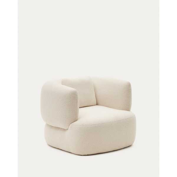 FAUTEUIL MARTINA EN BOUCLETTE ÉCRU...