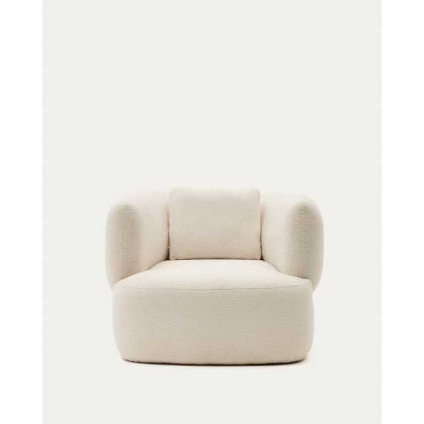 FAUTEUIL MARTINA EN BOUCLETTE ÉCRU...