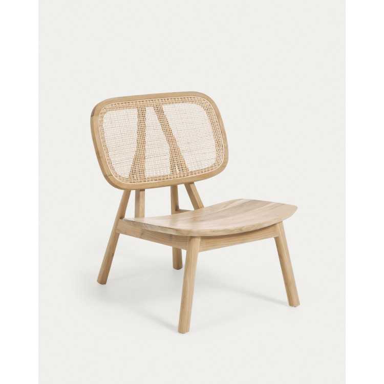 FAUTEUIL NADRA BOIS DE TEK ET ROTIN