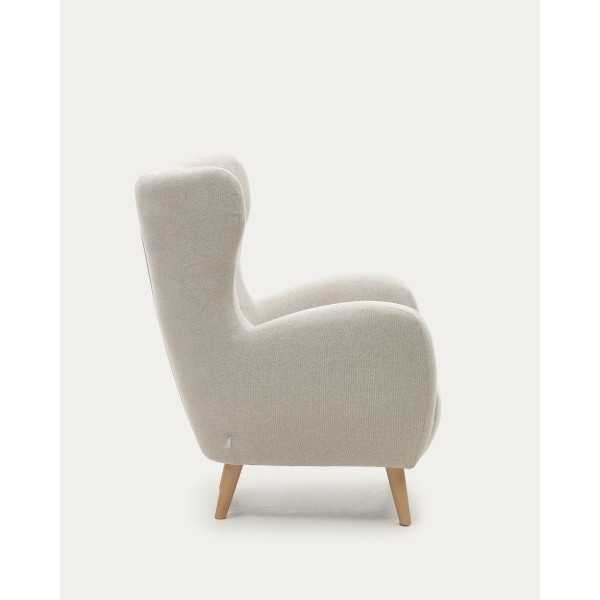 PATIO ARMCHAIR IN BEIGE CHENILLE...