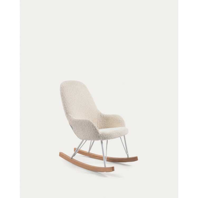 FAUTEUIL À BASCULE ENFANT JOEY BOUCLETTE BLANC
